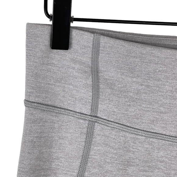 Lululemon Gather & Grow Crop Legging 6 Heathered Grey Split Hem Stretch Capri - Picture 4 of 11